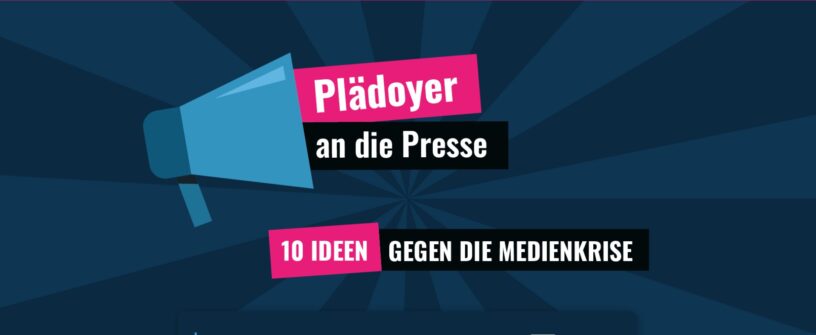 Screenshot "Plädoyer an die Presse - 10 Ideen gegen die Medienkrise"